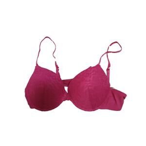 Ma Mia Women Pink Bra with Rose design